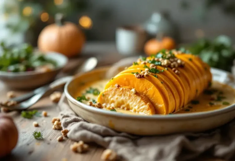 Attention : cette courge butternut tranchée comme un rôti et gratinée au four va illuminer votre automne