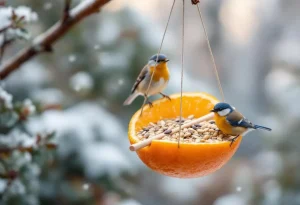 Cet agrume que vous jetez chaque matin peut devenir un refuge précieux pour les oiseaux du jardin cet hiver