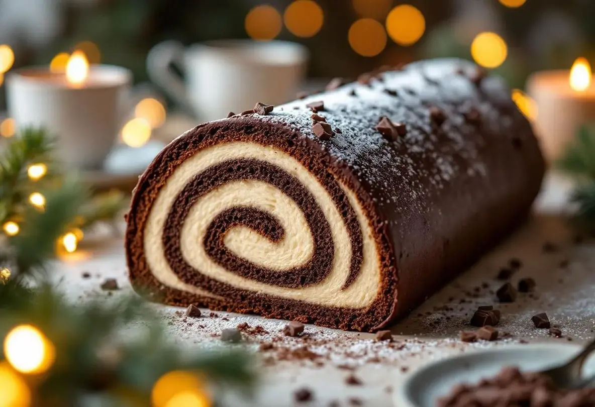 Cette bûche chocolat-café ultra fondante fait l’unanimité à Noël : chaque bouchée a un vrai goût de fête