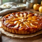 Pommes dorées, caramel brun et pâte maison : la tarte Tatin de Julie Andrieu va vous faire oublier la vôtre à jamais