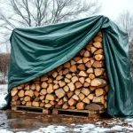 Protégez votre bois tout l’hiver : la bâche à bûches tombe à 16,99 € chez Cdiscount