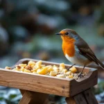 Rouges-gorges au jardin : ce soir, mettez dehors cet aliment de base à 3 centimes, que presque tous les jardiniers oublient