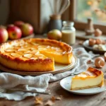 Un flan au parfum vanillé et aux pommes fondantes : la douceur maison de ma grand-mère qui illumine les après-midis d’automne