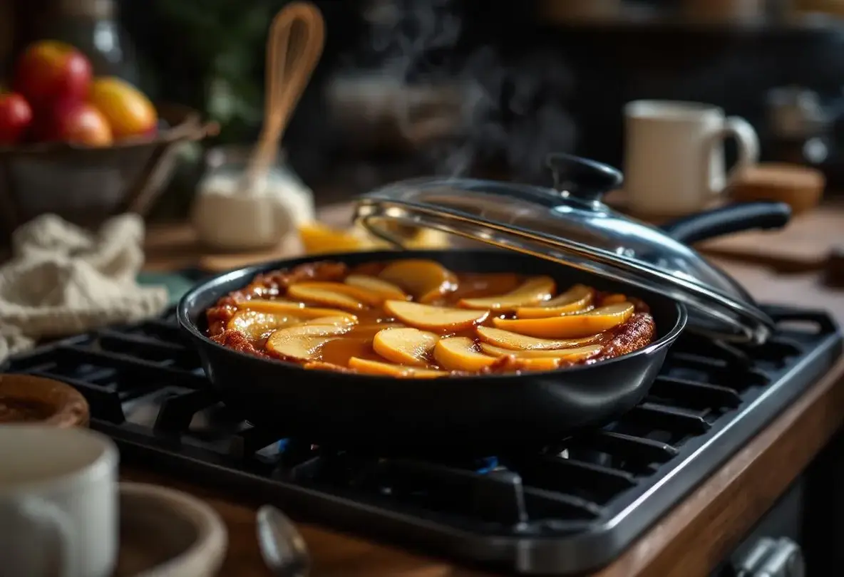 « Une poêle, et c’est tout » : le gâteau aux pommes que je fais sans four