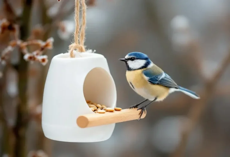 Arrêtez de jeter ce petit pot en plastique : il devient la mangeoire préférée des oiseaux cet hiver