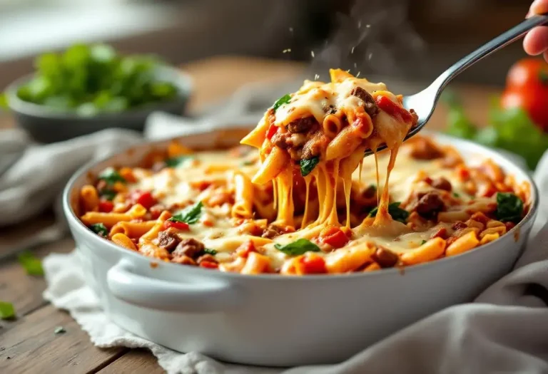 Ce gratin de pâtes à l’italienne aux tomates séchées devient vite irrésistible : sauce ultra crémeuse, fromage doré