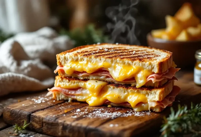 Cette recette de sandwich façon raclette offre un plaisir ultra fondant et croustillant pour réchauffer vos déjeuners