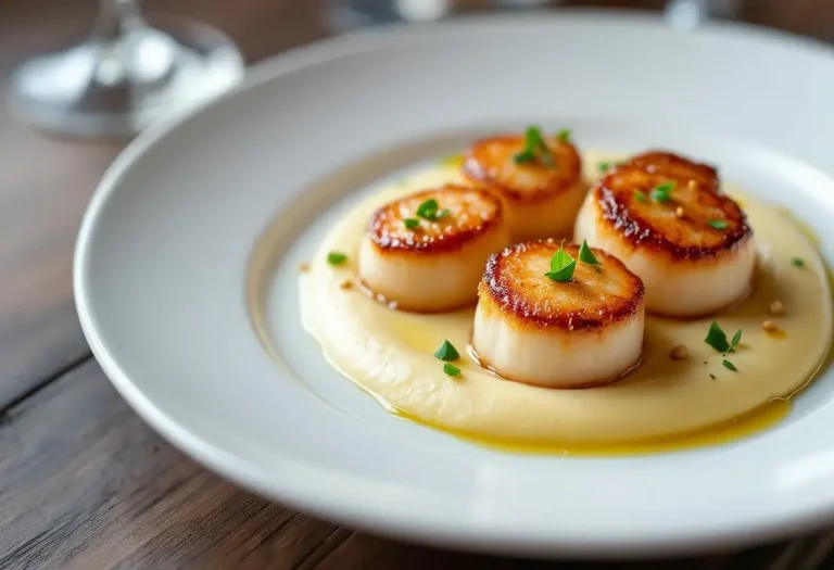 Déposez vos Saint-Jacques sur cette purée de légume d'hiver oublié pour un plat à la fois simple et raffiné