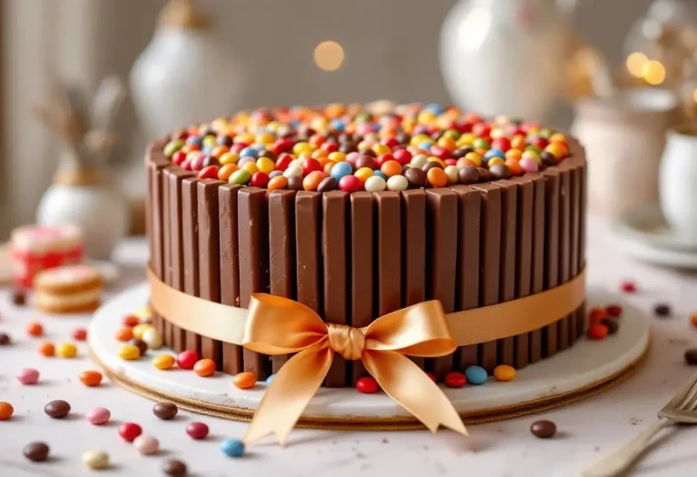 Gâteau KitKat au chocolat et ganache noire : le dessert festif ultra facile à monter