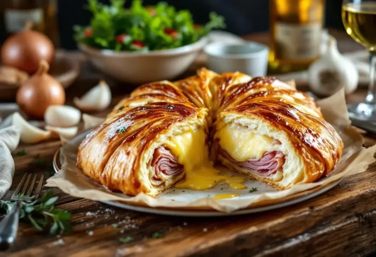 Mon feuilleté camembert–jambon–oignons : la recette “riche mais tellement irrésistible” que tout le monde me réclame