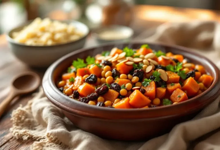 Tajine de légumes aux patates douces et raisins secs : fondant, ultra parfumé, zéro stress