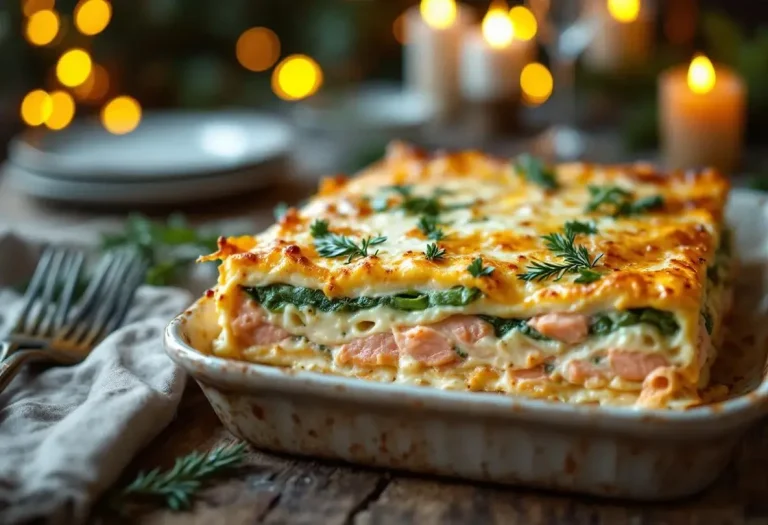 Une avalanche de béchamel, de saumon fondant et de fromage gratiné : ces lasagnes de Noël sont juste irrésistibles