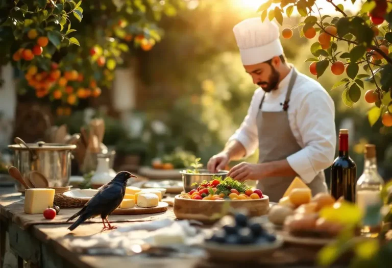 etourneau dans le jardin