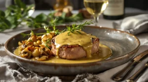 recette gastronomique filet mignon de porc moutarde