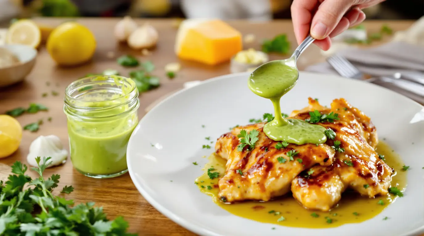 sauce verte pour poulet braisé