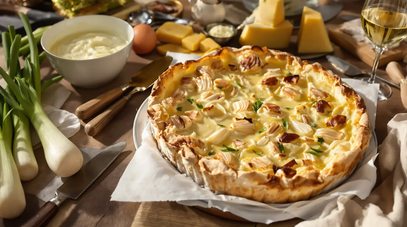 tarte aux poireaux à l'ancienne
