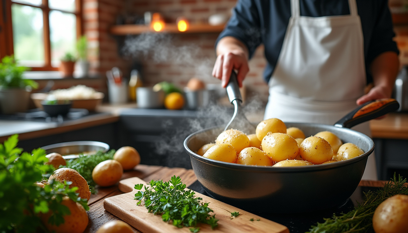 découvrez nos astuces simples et efficaces pour cuire des pommes de terre parfaitement à chaque fois, que ce soit à l'eau, au four ou à la vapeur.