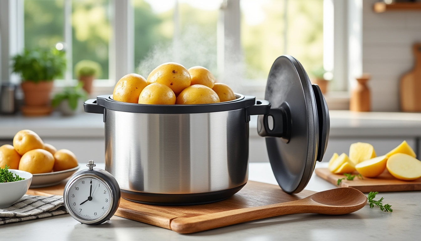 découvrez le guide complet sur le temps de cuisson des pommes de terre à la cocotte minute, avec des astuces pratiques pour réussir toutes vos recettes rapidement et facilement.