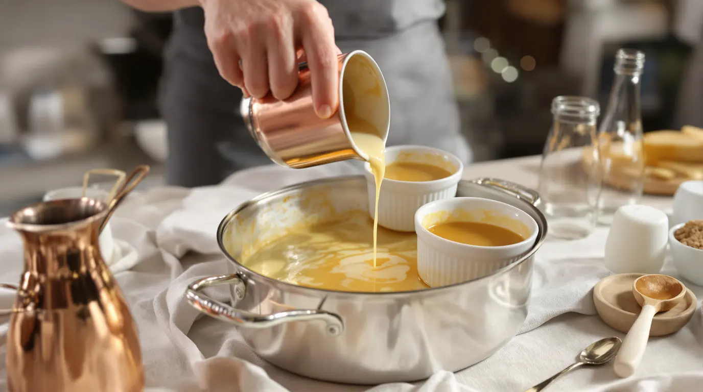 recette oeufs au lait bain-marie