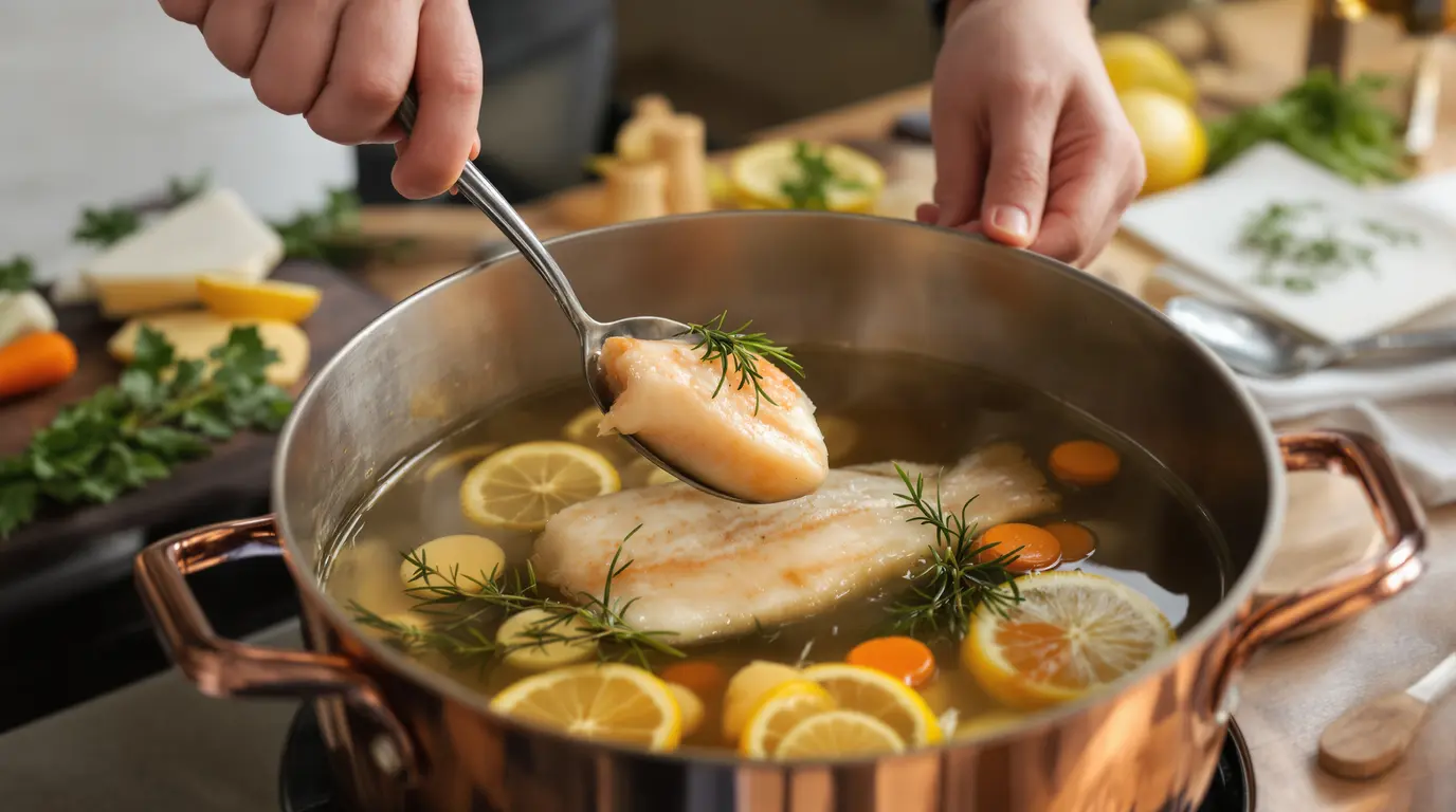 temps de cuisson roussette au court bouillon