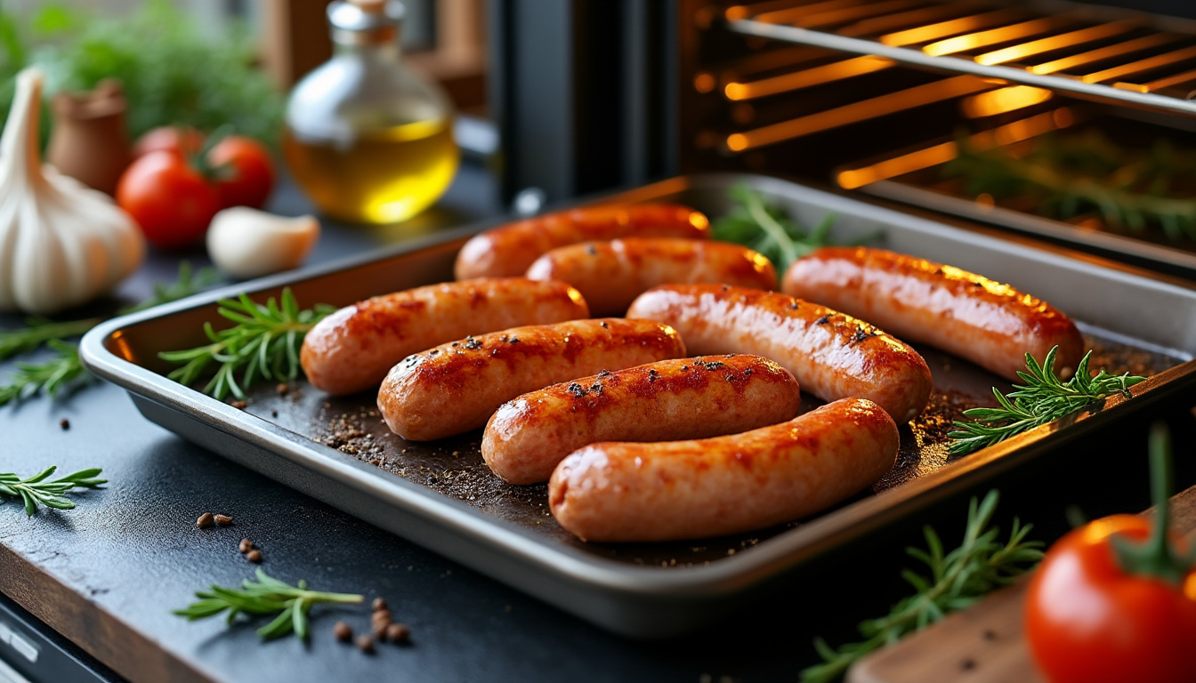 Comment réussir la cuisson des saucisses au four pour un résultat parfait découvrez nos astuces pour réussir la cuisson des saucisses au four et obtenir un résultat parfaitement doré, juteux et savoureux à chaque fois.