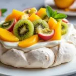 savourez une pavlova aux fruits exotiques inspirée par michalak, une recette délicieuse alliant douceur meringuée et fraîcheur tropicale.
