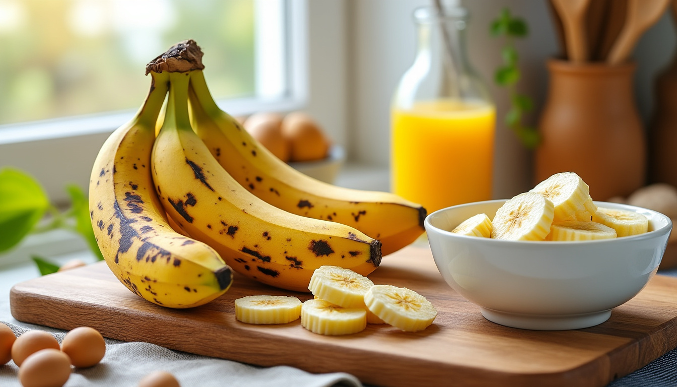 Recettes simples pour utiliser des bananes trop mûres efficacement découvrez des recettes simples et savoureuses pour utiliser efficacement vos bananes trop mûres et éviter le gaspillage alimentaire.