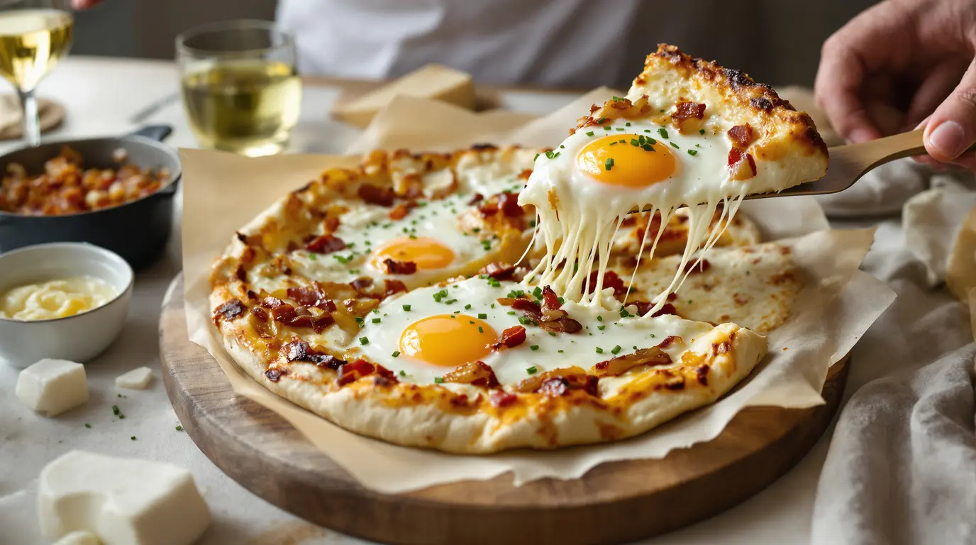 recette pizza maison avec pâte toute prête base crème fraîche