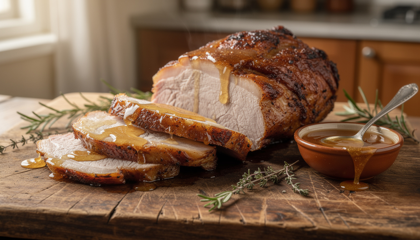 découvrez une recette simple et savoureuse de rouelle de porc au miel au four, idéale pour un repas gourmand et facile à préparer.